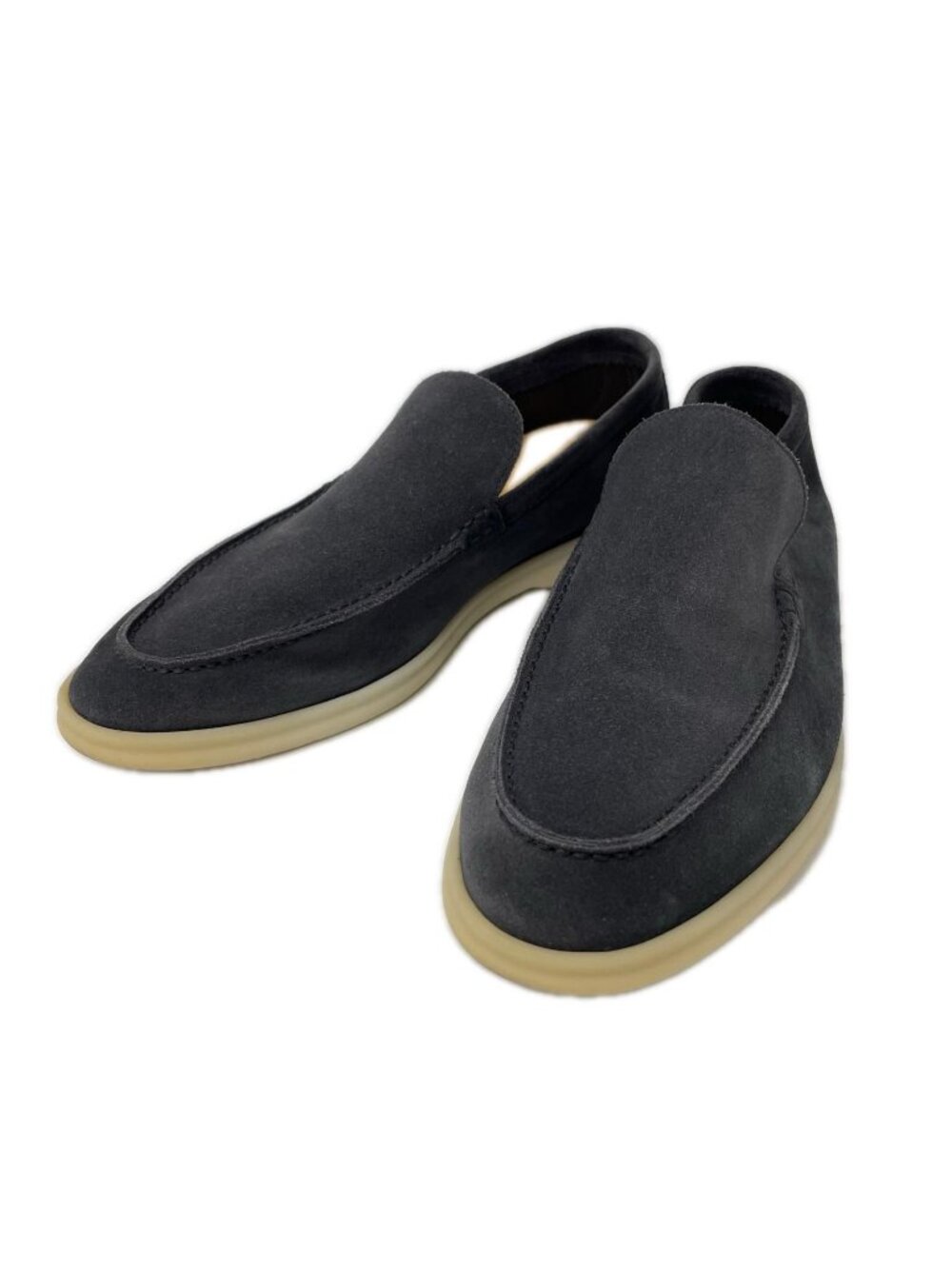 Loro Piana Summer Walk Moccasin Suede Shoes
